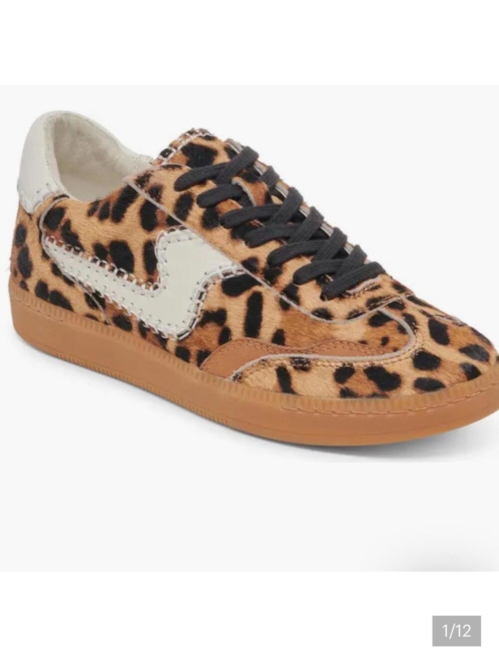 Dolce Vita Womens Sz 8
Leopard Notice Stitch Sneakers
Calf Hair Brown Shoes